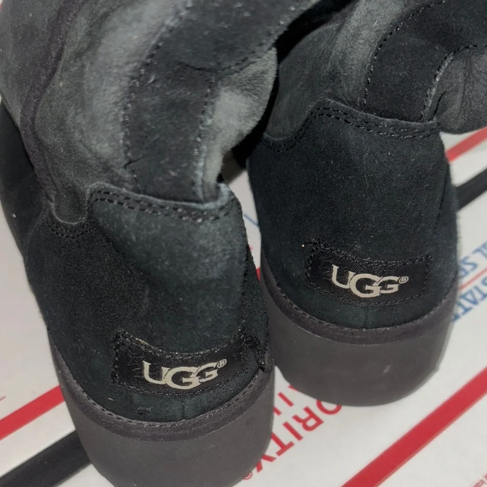 UGG Charcoal Suede Boots - Picture 4 of 6